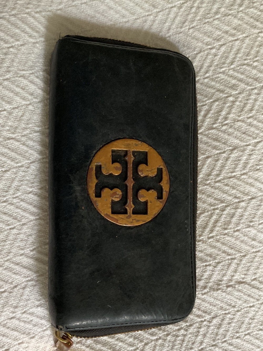 Tory Burch black long wallet
